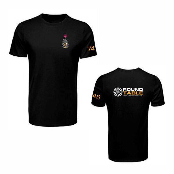 Alcester and Stratford District Round Table Black T-Shirt Thumbnail