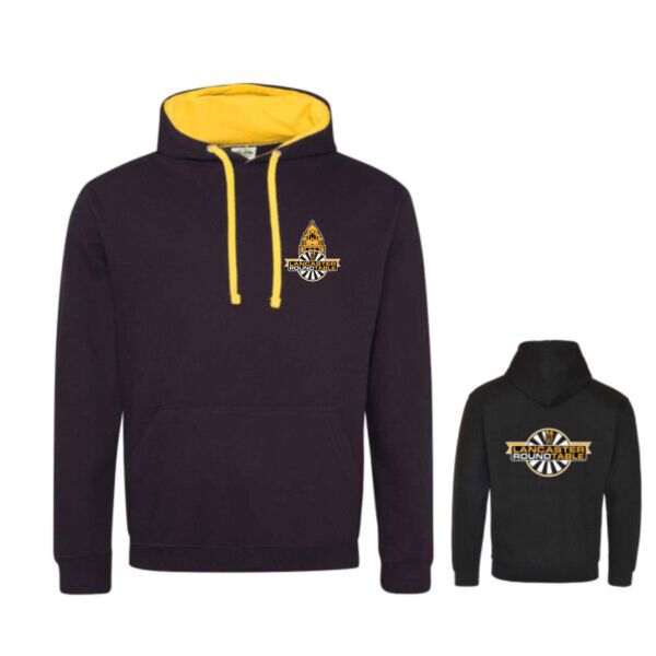 Lancaster Round Table Contrast Hooded Sweatshirt Thumbnail