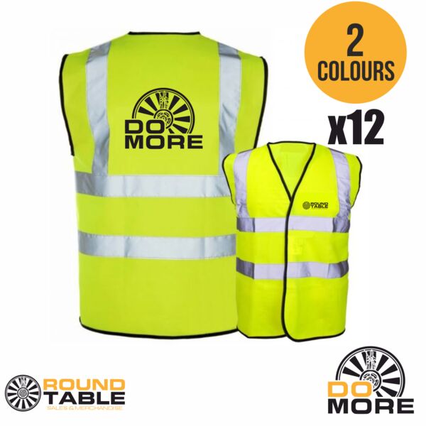 Pack of 12 Round Table Hi Vis Safety Vest Thumbnail