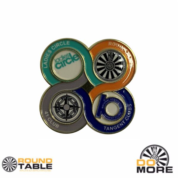 Round Table 4 Club Family Pin Thumbnail