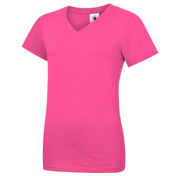 Ladies Classic V Neck T shirt Thumbnail