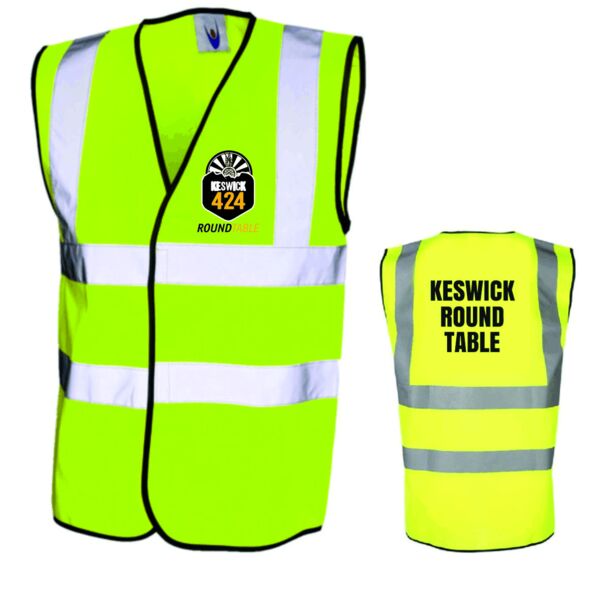 Keswick Round Table Hi Vis Safety Vest Thumbnail